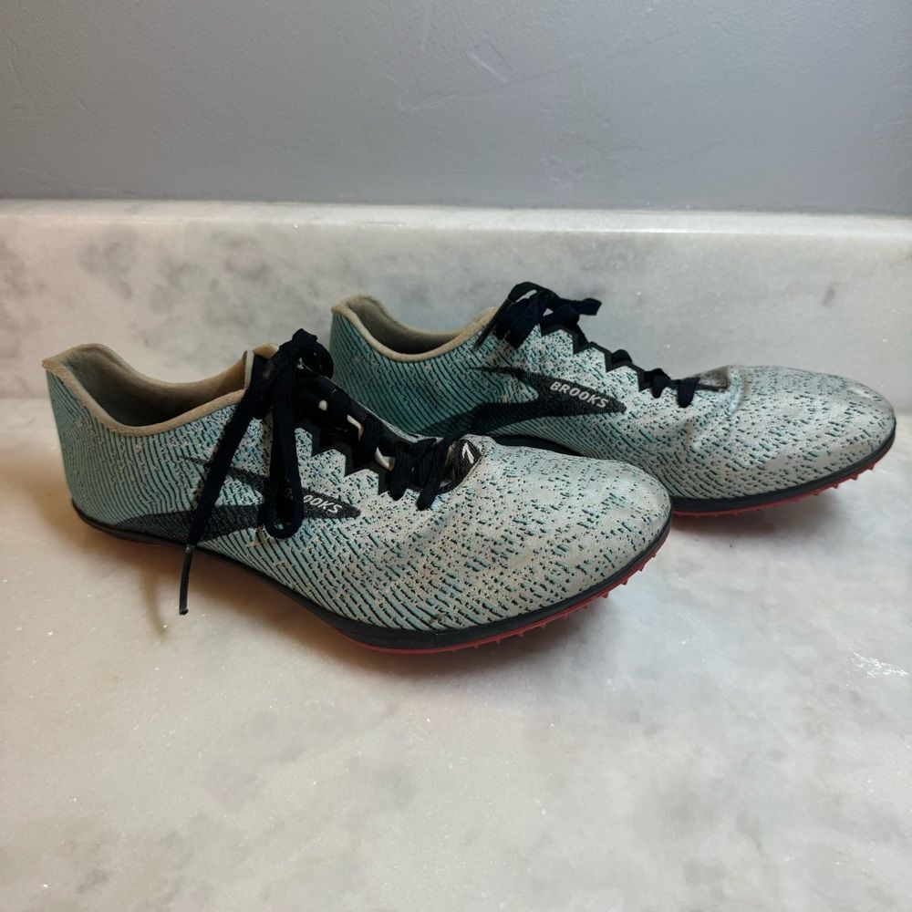 Brooks Mach 19 Men’s Track Running Shoes - Size 8.5 M (D), Blue, Spikes